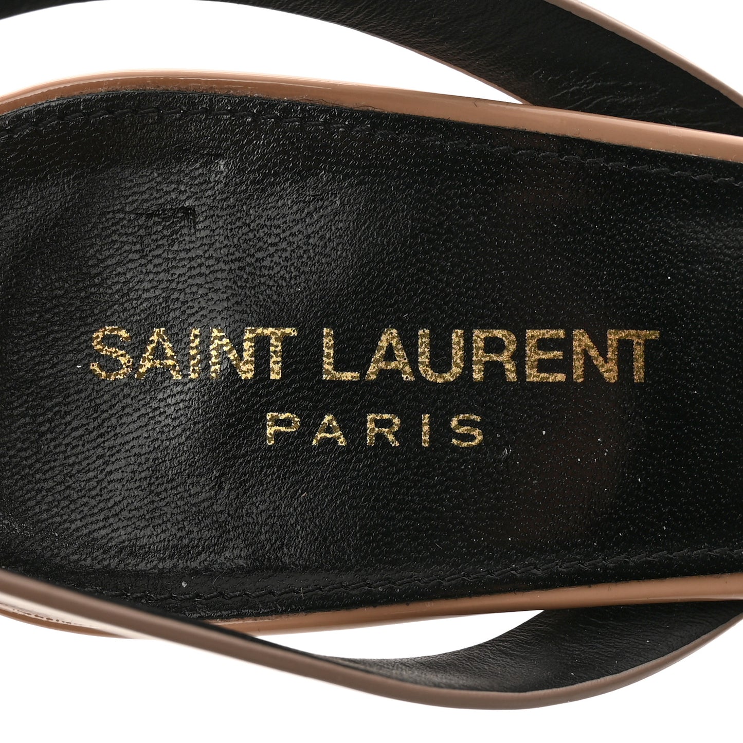 Vitello Vernice Tribute 105 Sandals 39.5 Soft Nude