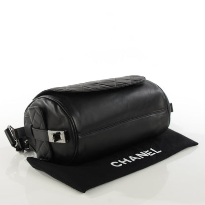 Chanel Calfskin Quilted Barrel Bag Black 4 of 7