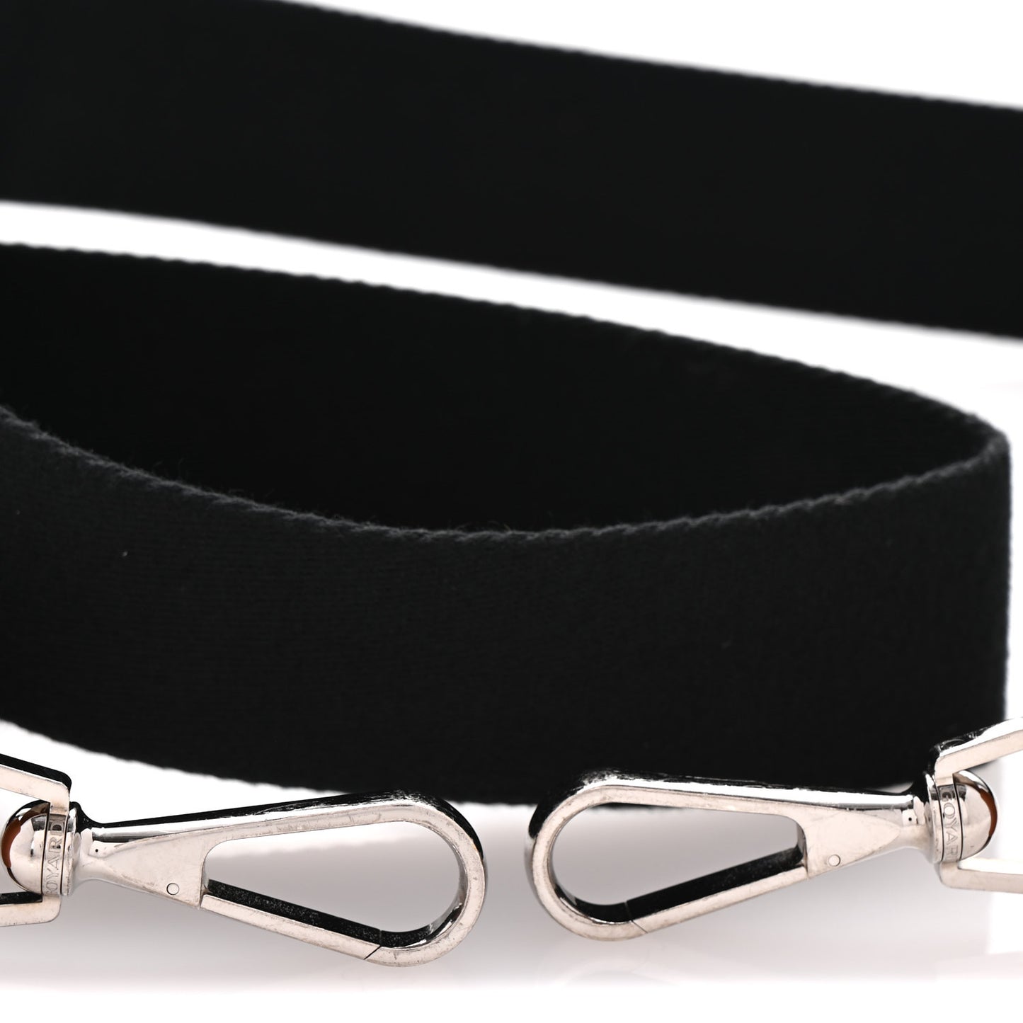 Canvas Calfskin Adjustable Shoulder Strap Black