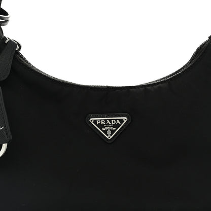 Prada Tessuto Nylon Mini Re-Edition 2000 Bag Black 8 of 11