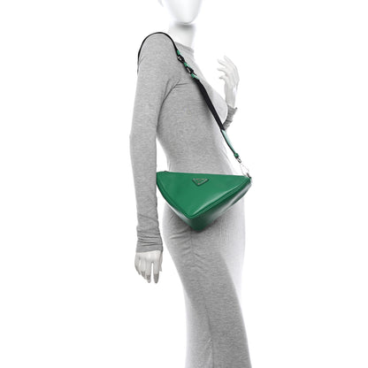 Prada Grace Lux Triangle Shoulder Bag Mango 2 of 9