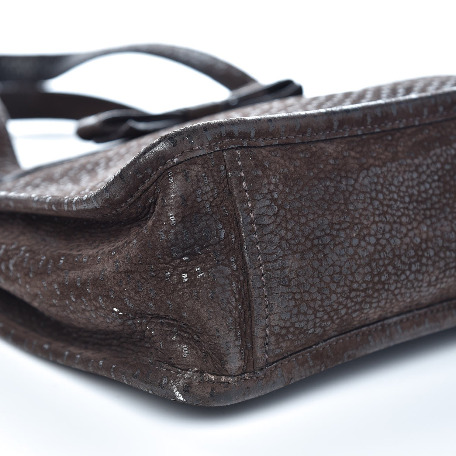 Prada Suede Bow Tote Dark Brown 8 of 9