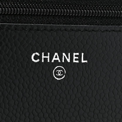 Chanel Caviar Quilted Wallet on Chain WOC Black 8 of 13