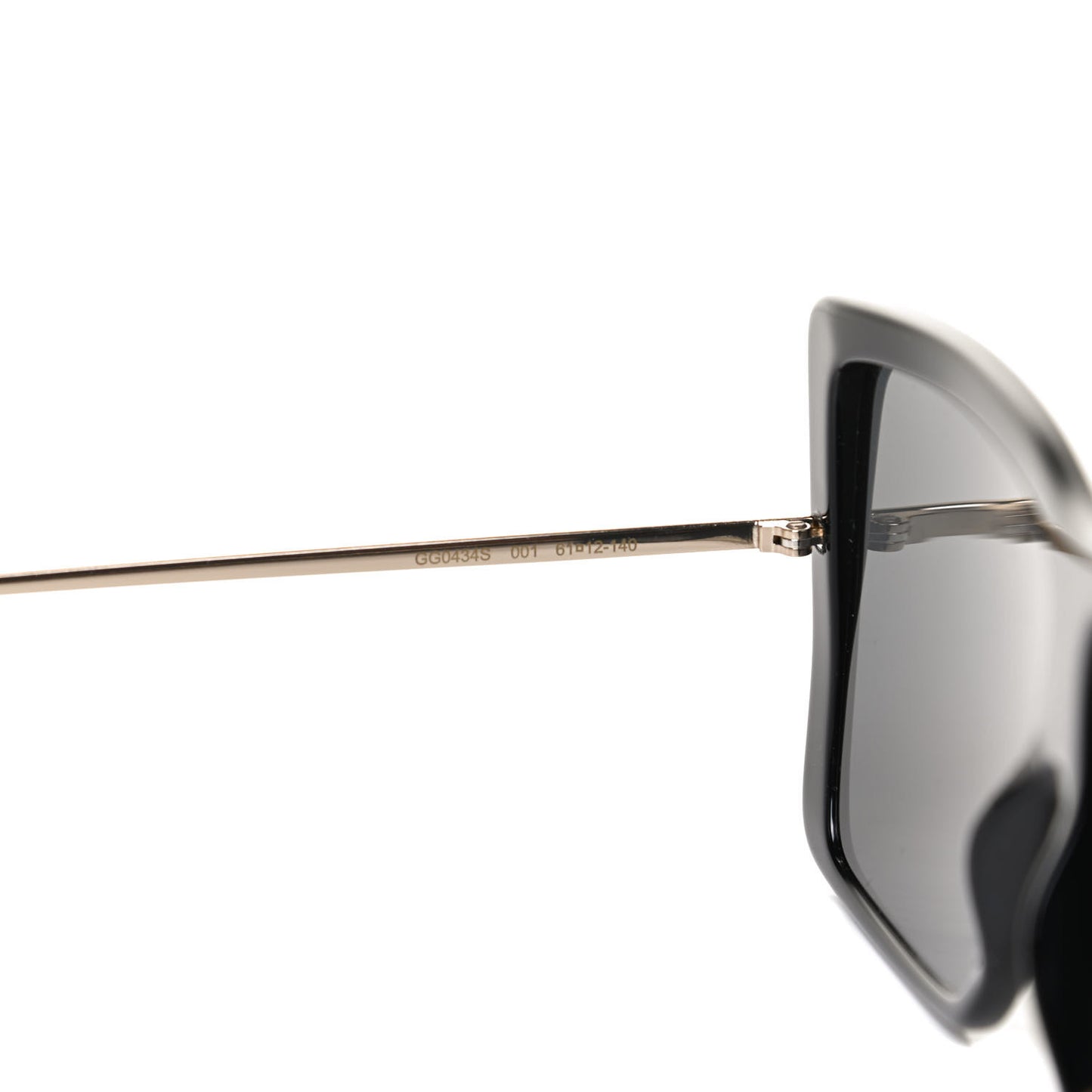 Acetate Oversize Square Frame GG0434S Sunglasses Black