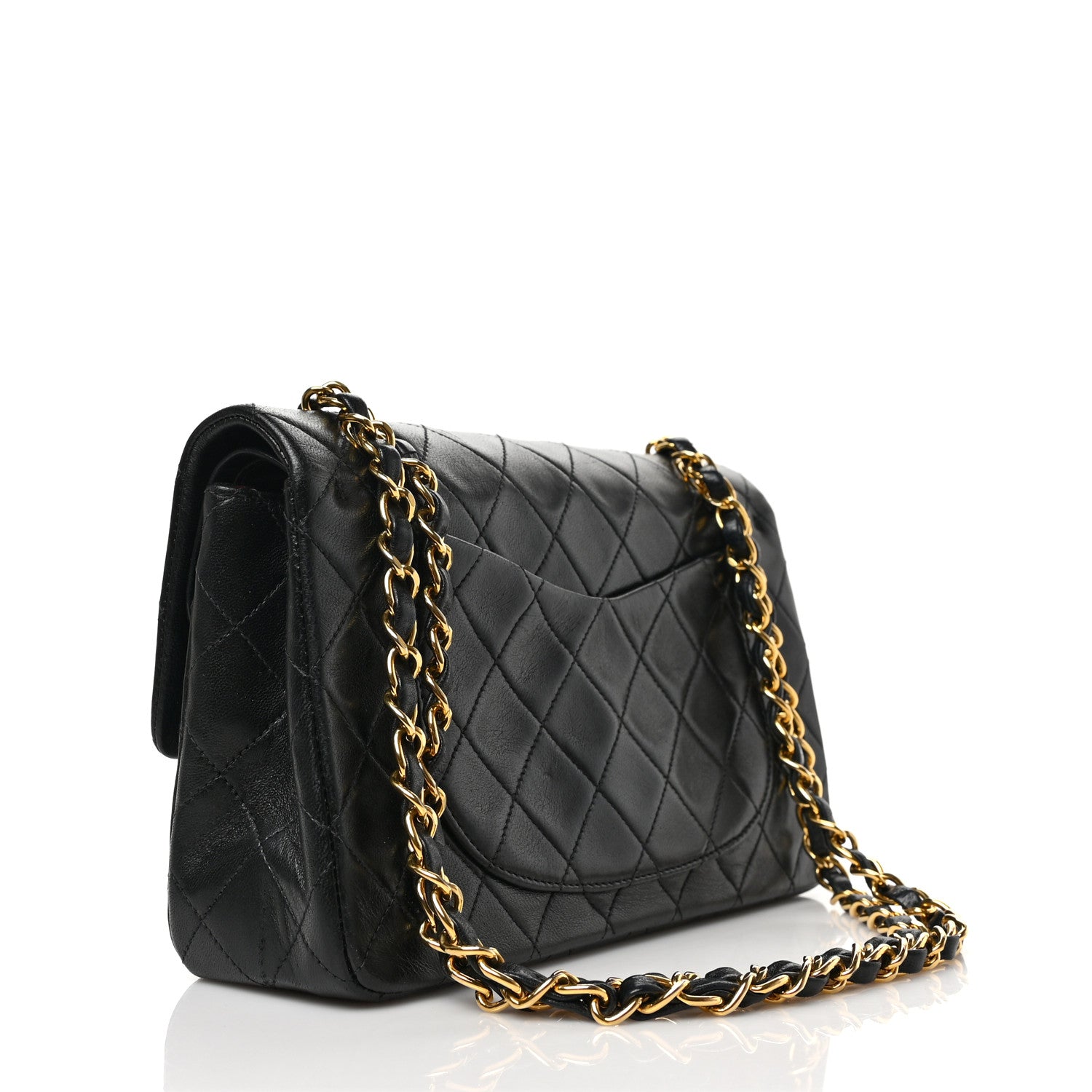 Chanel Lambskin Quilted Small Double Flap Black 2 of 8