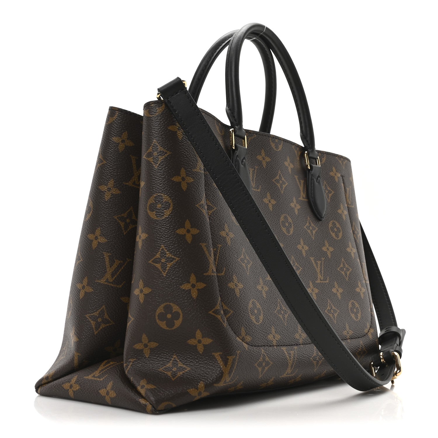 Louis Vuitton Monogram Flower Tote Black 3 of 9