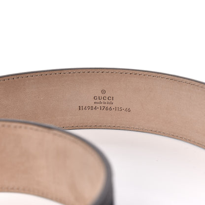 Gucci Calfskin Web Interlocking G Belt 115 46 Navy 5 of 5