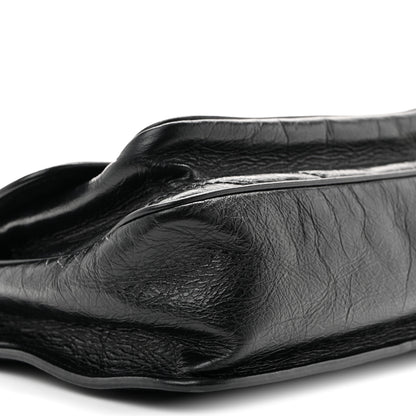 Saint Laurent Crinkled Calfskin Matelasse Monogram Medium Niki Chain Satchel Black 9 of 15