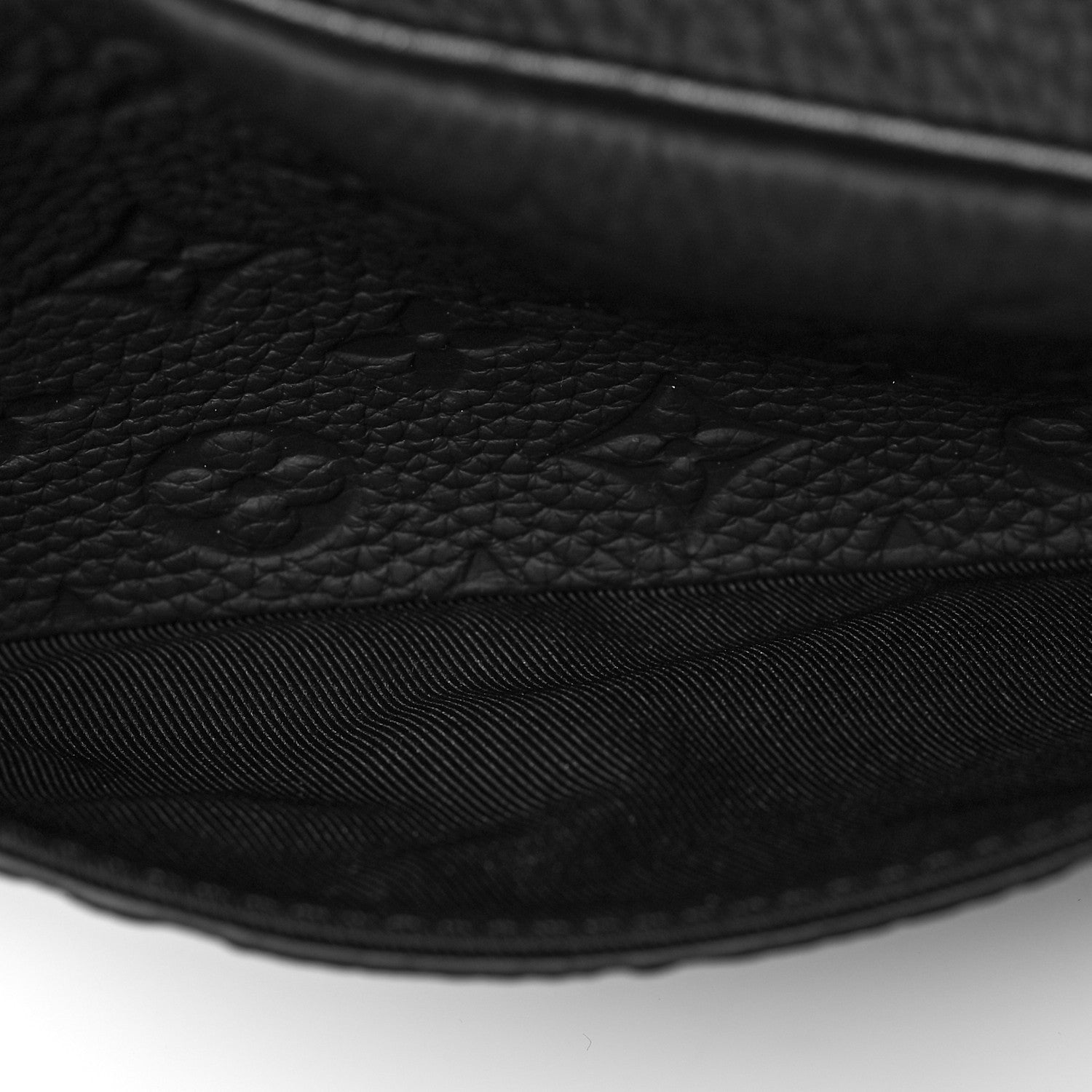 Louis Vuitton Taurillon Monogram Uniformes Solar Ray Soft Pochette Volga Belt Bag Black 6 of 9