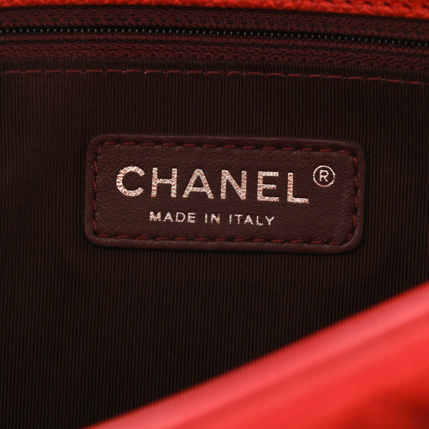 Chanel Caviar Quilted Medium French Riviera Flap Red 6 of 11