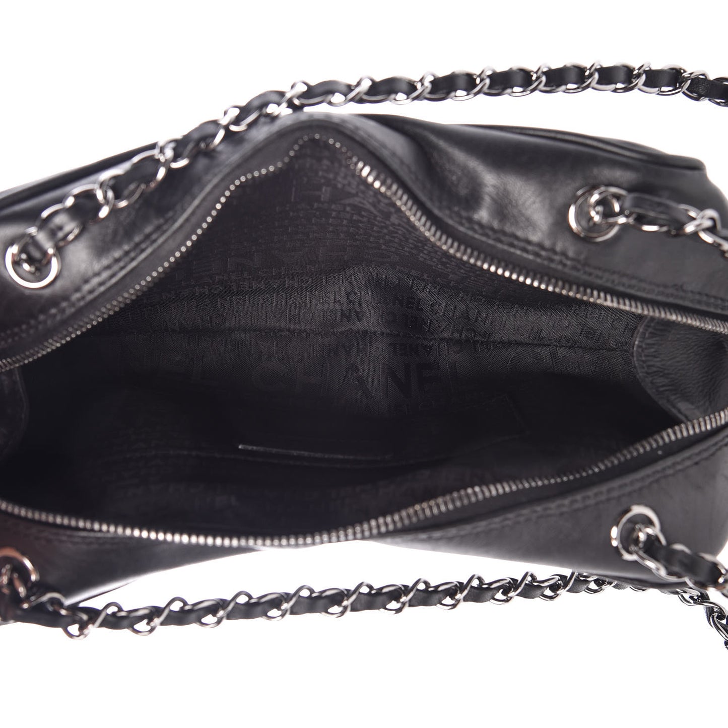 Lambskin Small Tassel Shoulder Bag Black