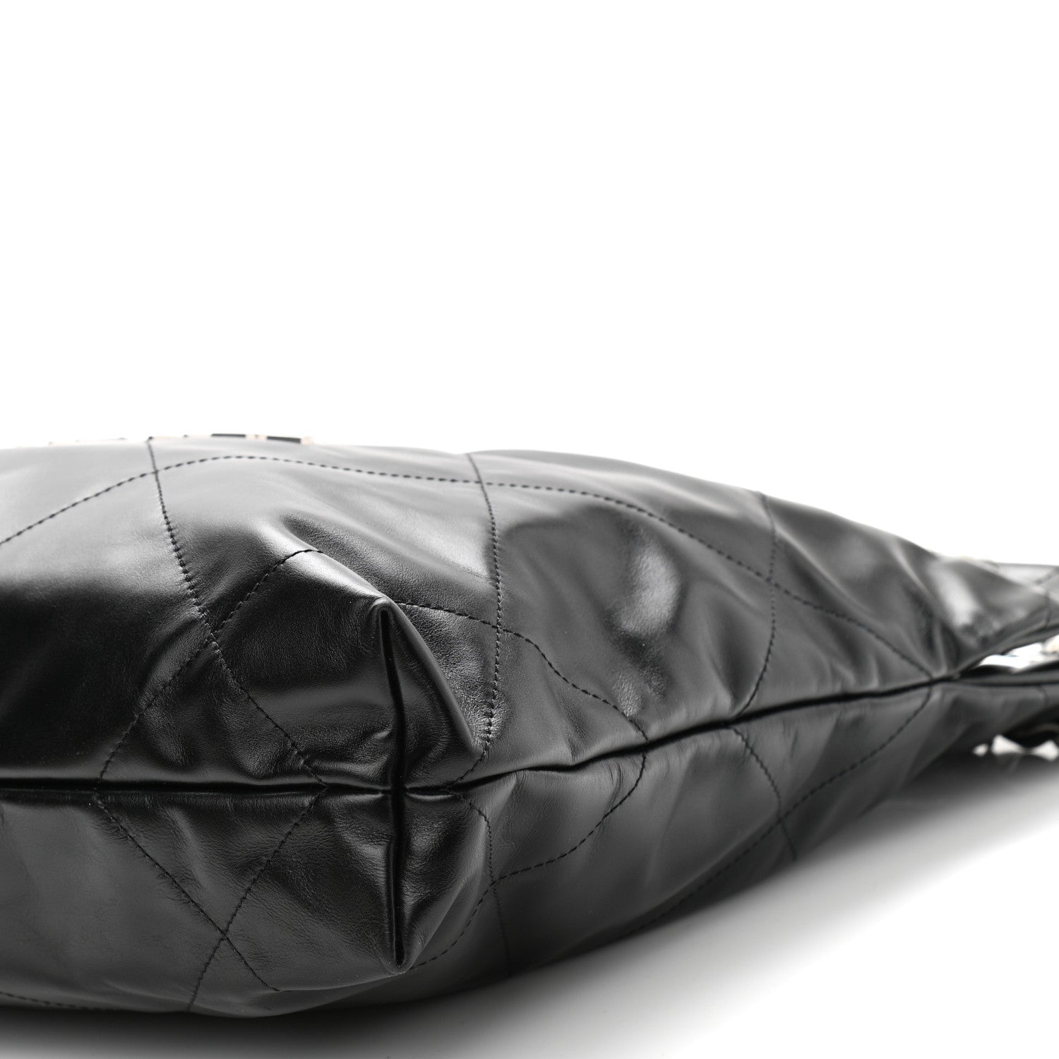 Chanel Shiny Calfskin Quilted Small Chanel 22 Black 11 of 11