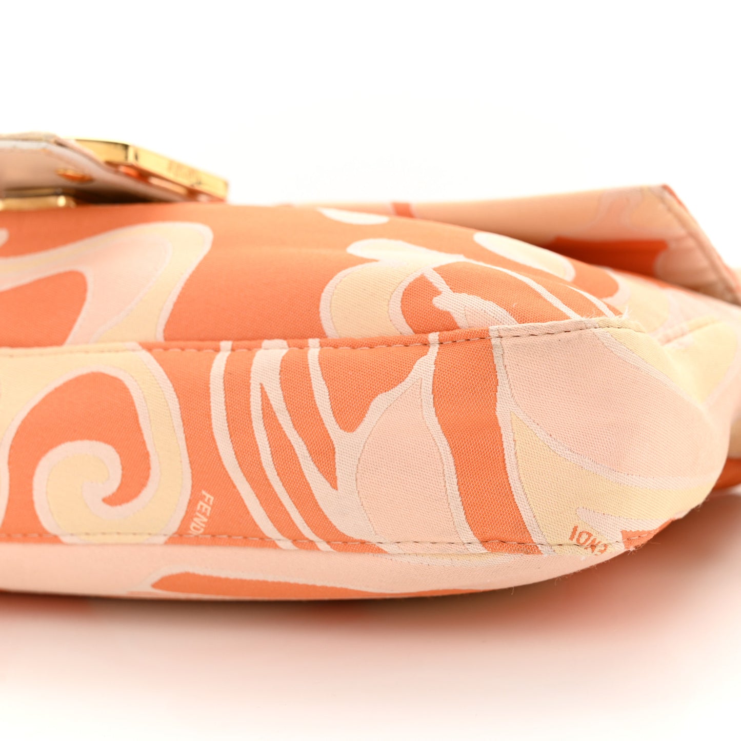 Satin Swirl Print Baguette Multicolor