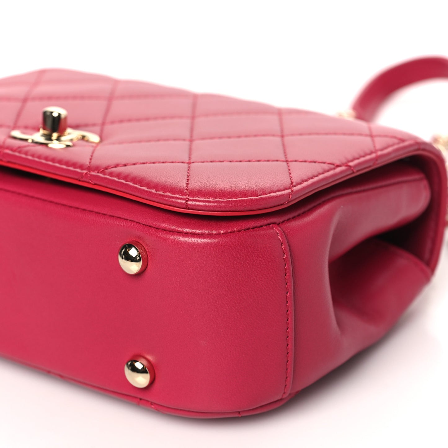 Lambskin Mini Carry Chic Flap Pink