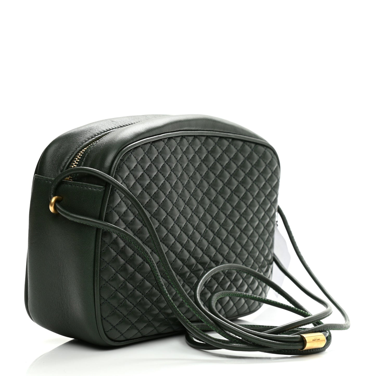 Lambskin Quilted Victoire Camera Bag New Vert Fonce