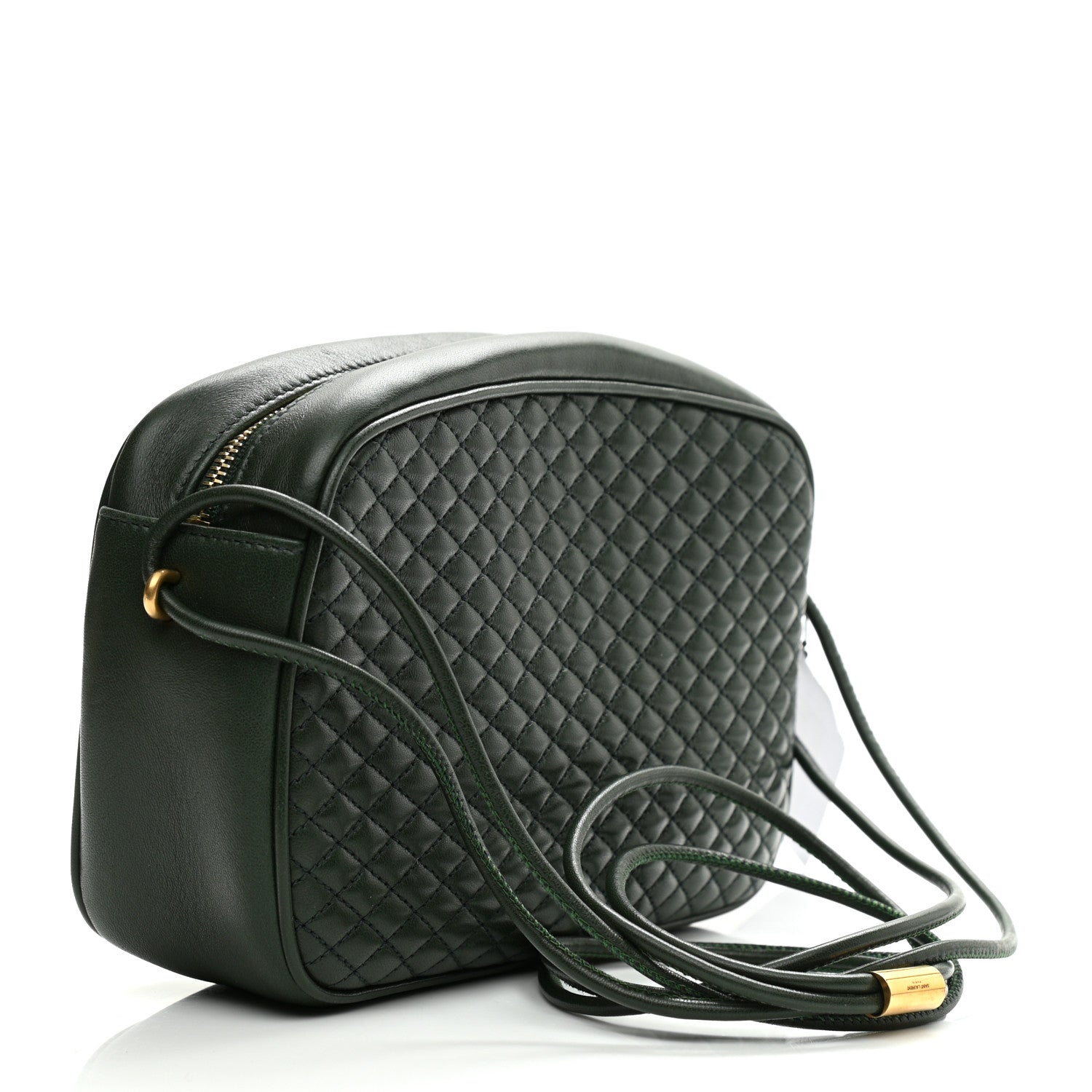Saint Laurent Lambskin Quilted Victoire Camera Bag New Vert Fonce 3 of 7