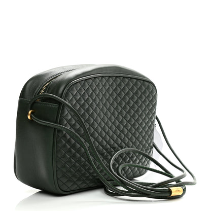 Saint Laurent Lambskin Quilted Victoire Camera Bag New Vert Fonce 3 of 7