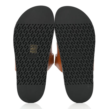 Hermes Epsom Womens Chypre Sandals 39.5 Natural 5 of 9