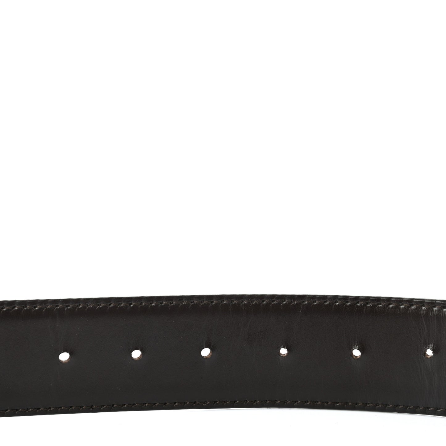 Guccissima Interlocking G Belt 75 30 Dark Brown