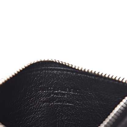 Saint Laurent Grained Calfskin 5 Fragments Zip Pouch Card Holder Black 6 of 7