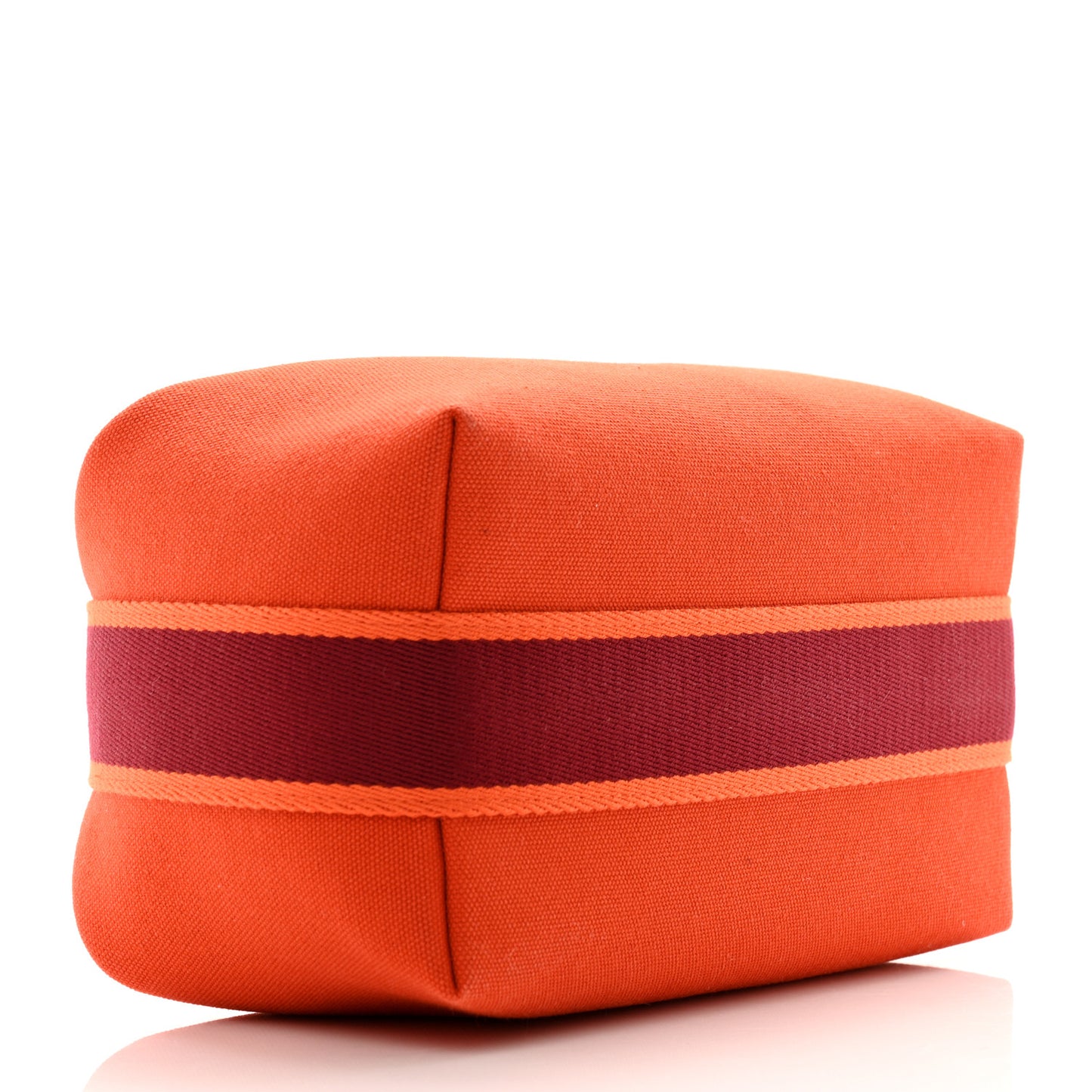Canvas Small Bride-A-Brac Pouch Orange Feu Burgundy