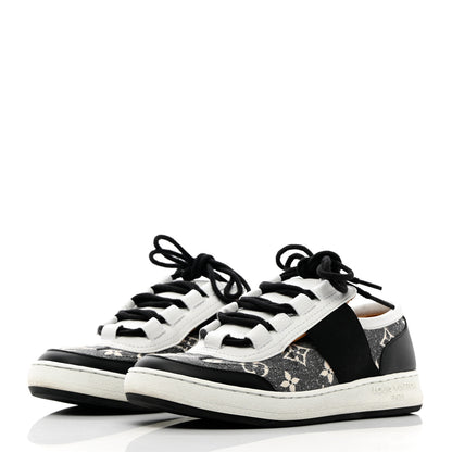 Louis Vuitton Denim Monogram Lous Sneakers 36 Gray 3 of 14