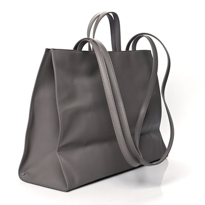 Telfar Vegan Leather Large Shopping Bag Grey 3 of 10