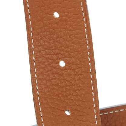 Hermes Box Togo 32mm H Belt 90 Black Gold 5 of 9