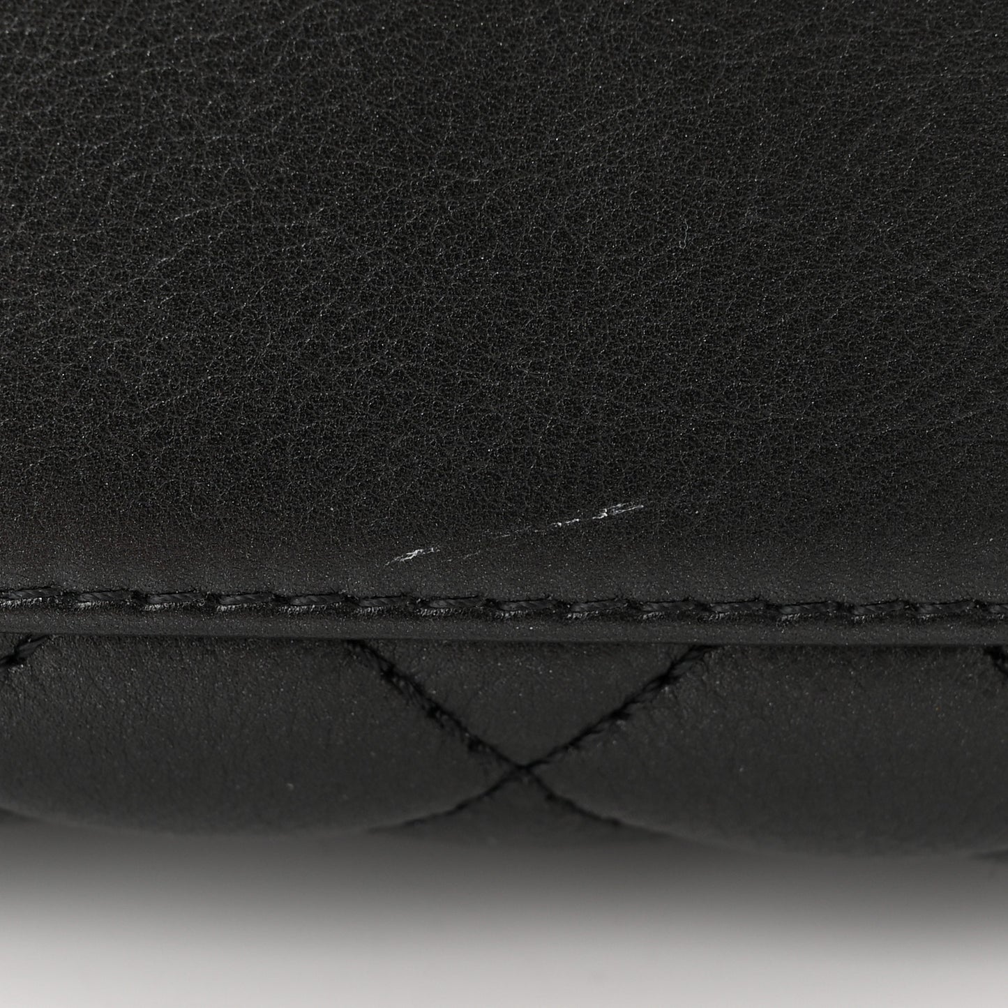 Calfskin Strass Quilted Mini Coco Handle Flap Black