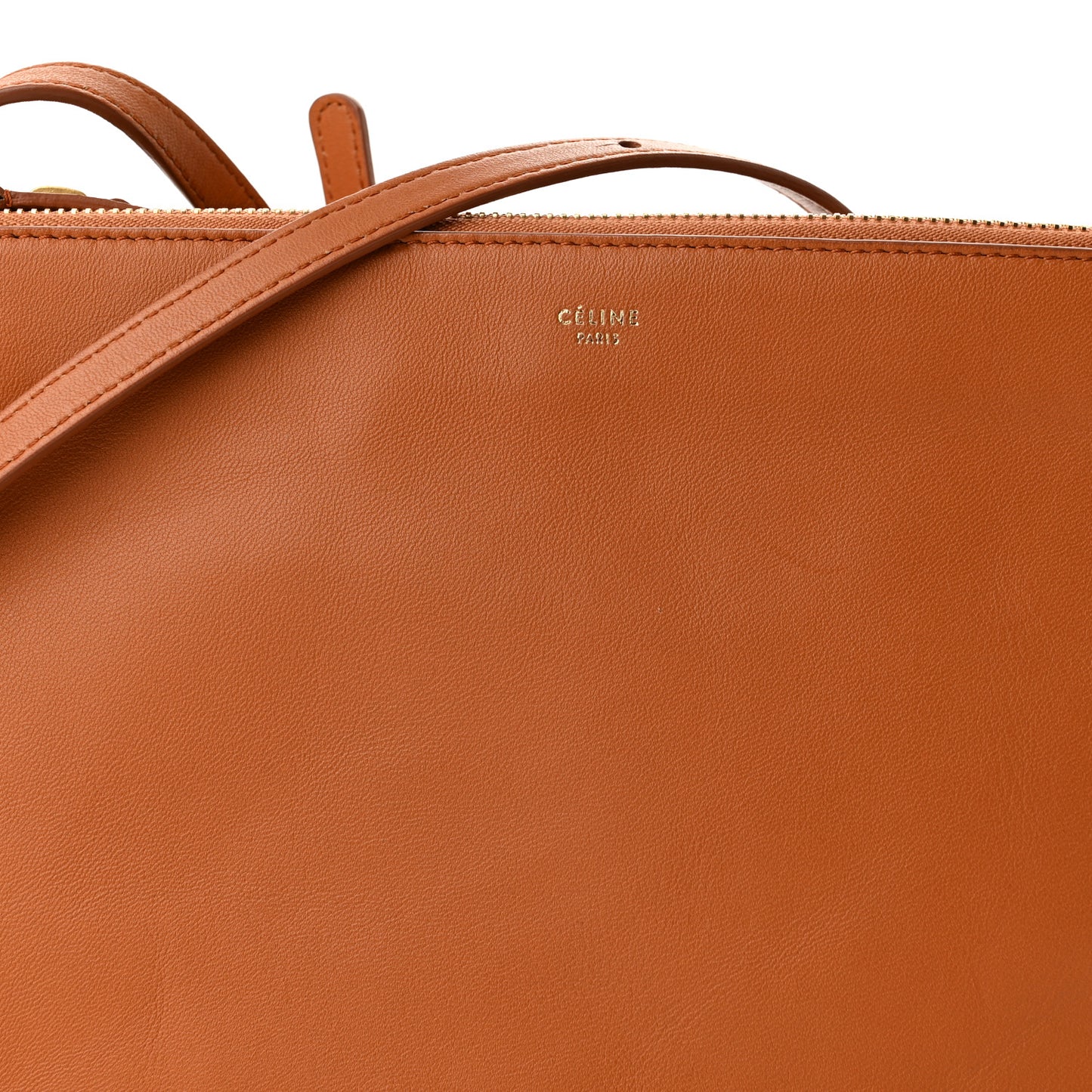 Lambskin Large Trio Crossbody Bag Light Copper