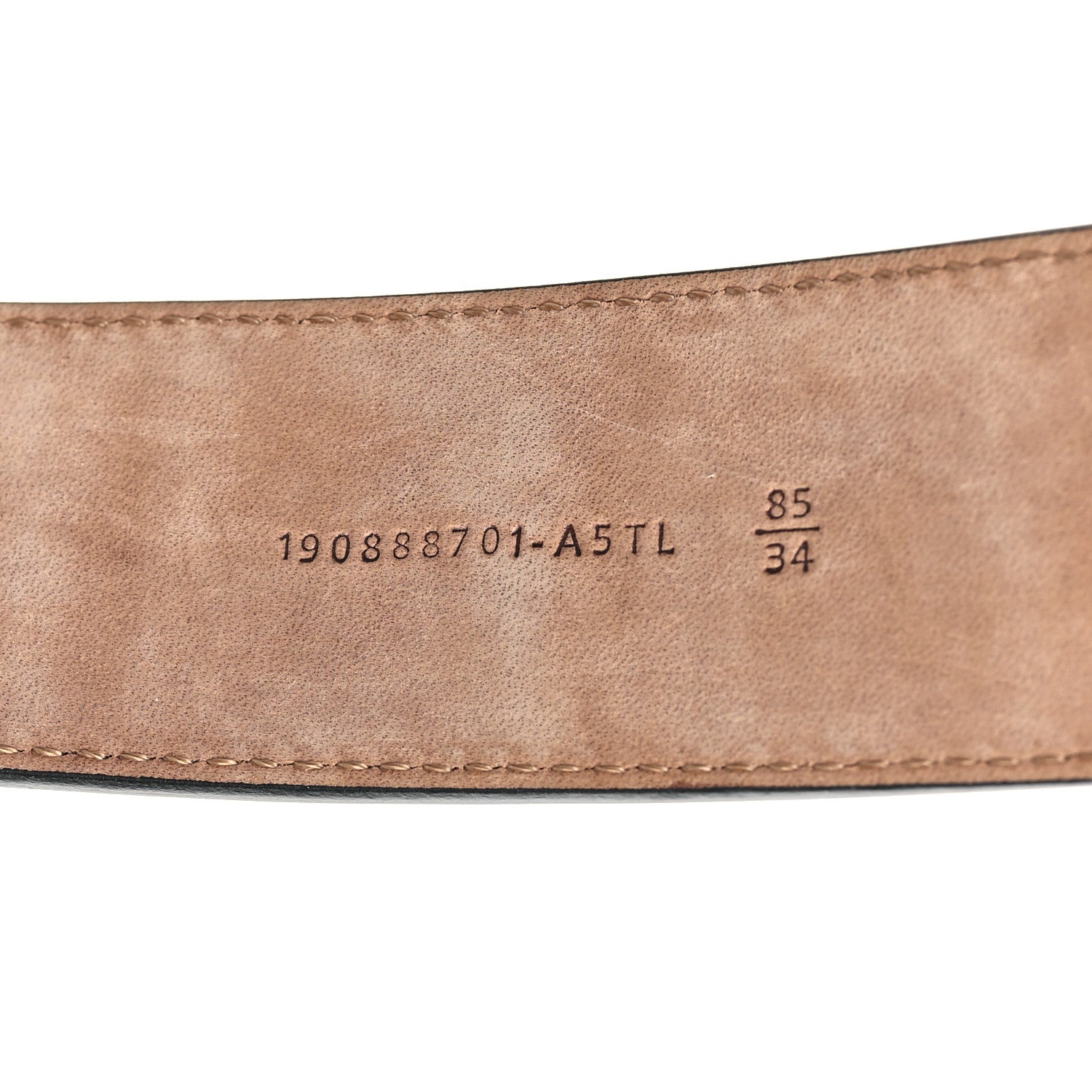 Fendi Vitello F is Fendi Bi-Color FF 1974 Embossed Belt 85 34 Maya Black 5 of 7