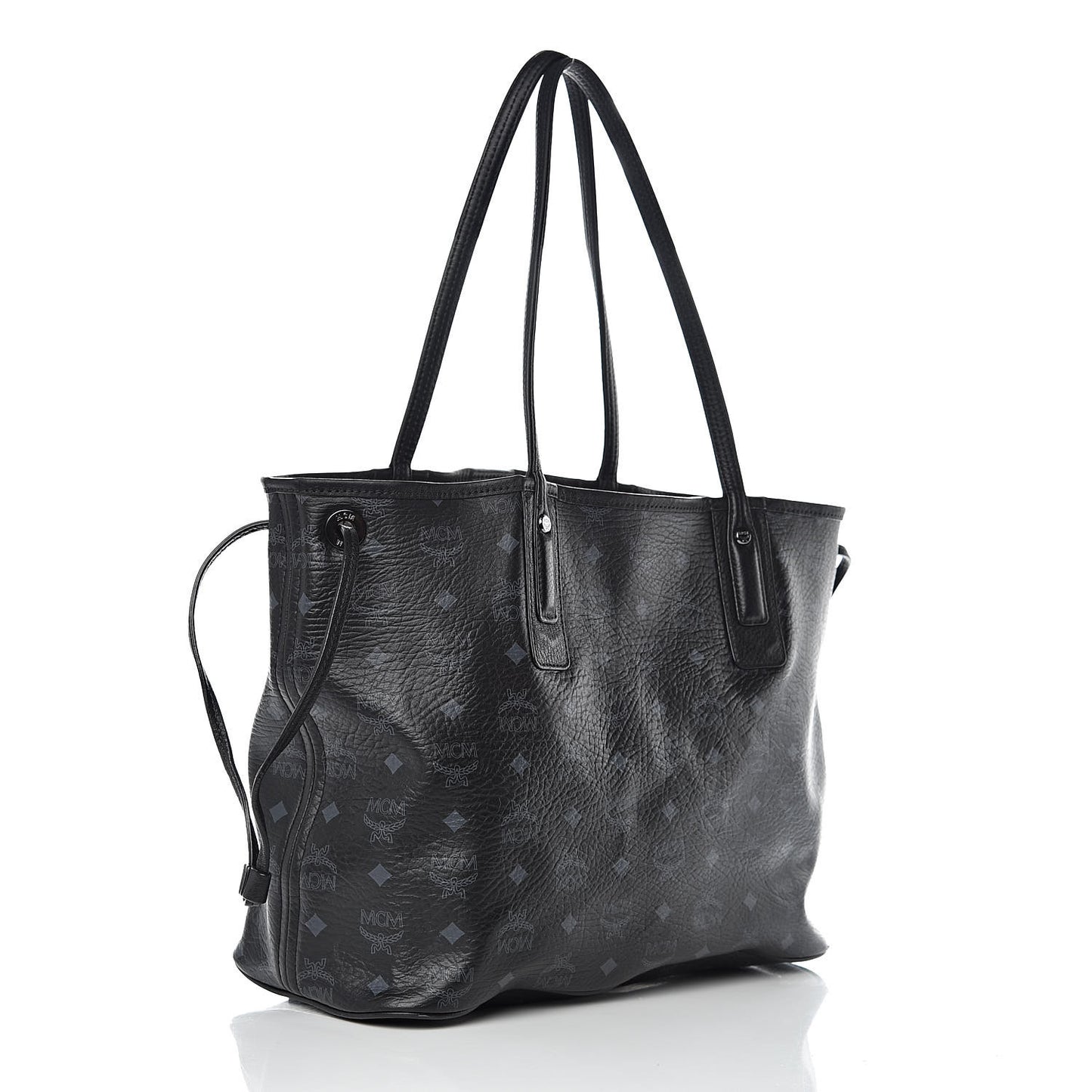 Visetos Medium Liz Reversible Shopper Tote Black