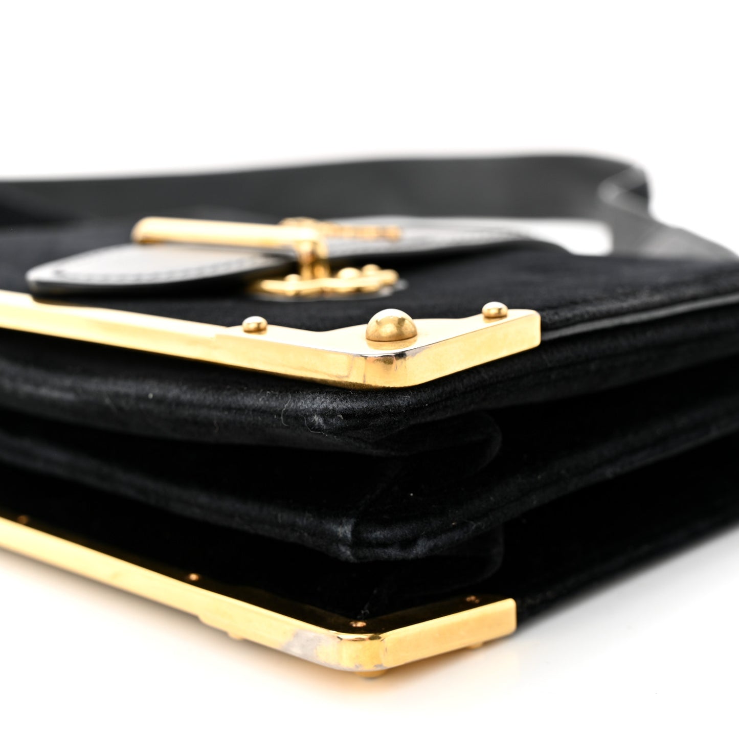 Velvet City Calfskin Cahier Bag Black