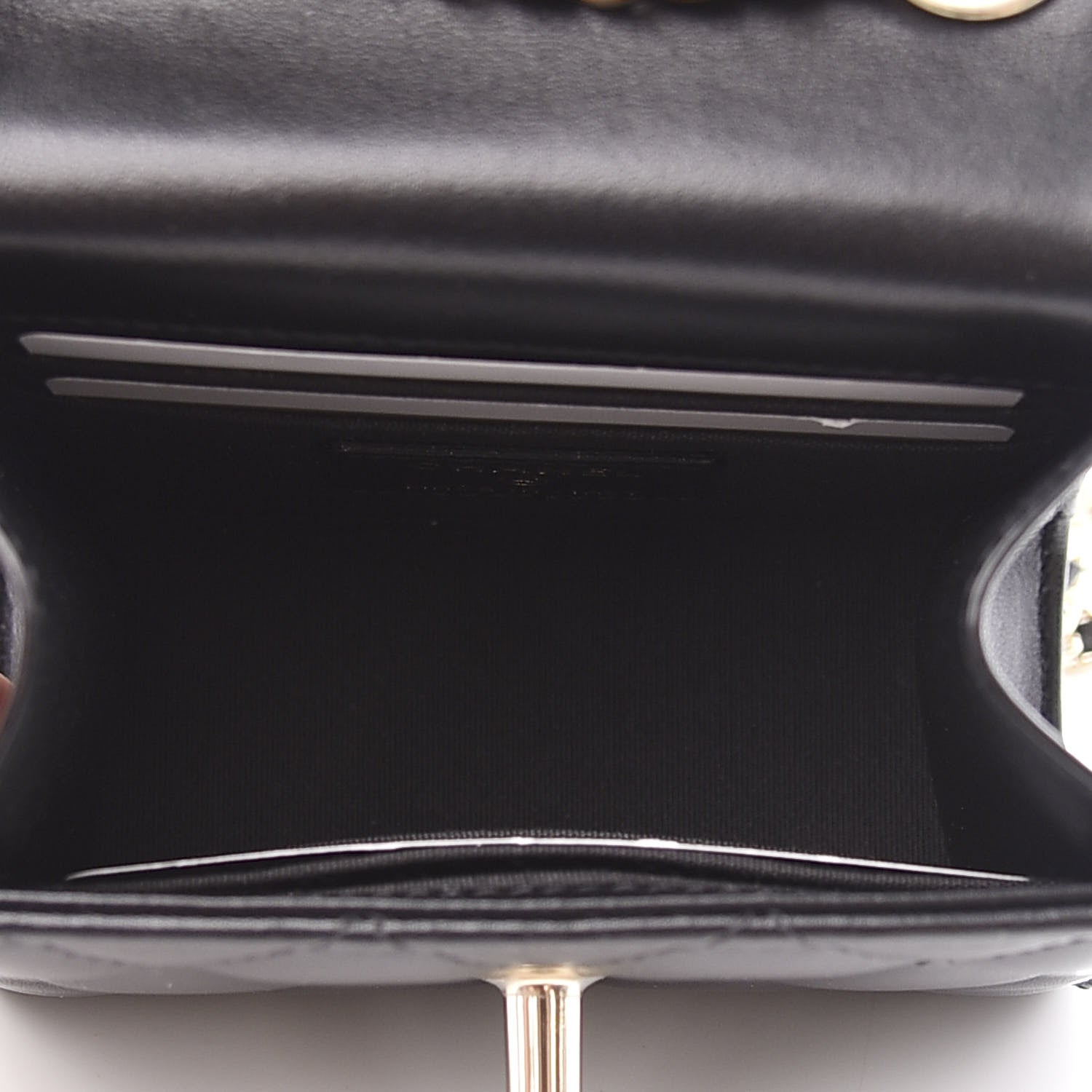 Chanel Lambskin Quilted Mini Trendy CC Chain Wallet Black 4 of 10