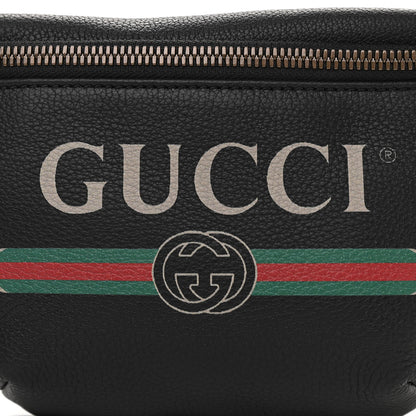 Gucci Grained Calfskin Small Logo Belt Bag Black 9 of 12