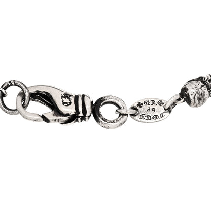 Chrome Hearts Sterling Silver Foti Skull Bracelet 3 of 3
