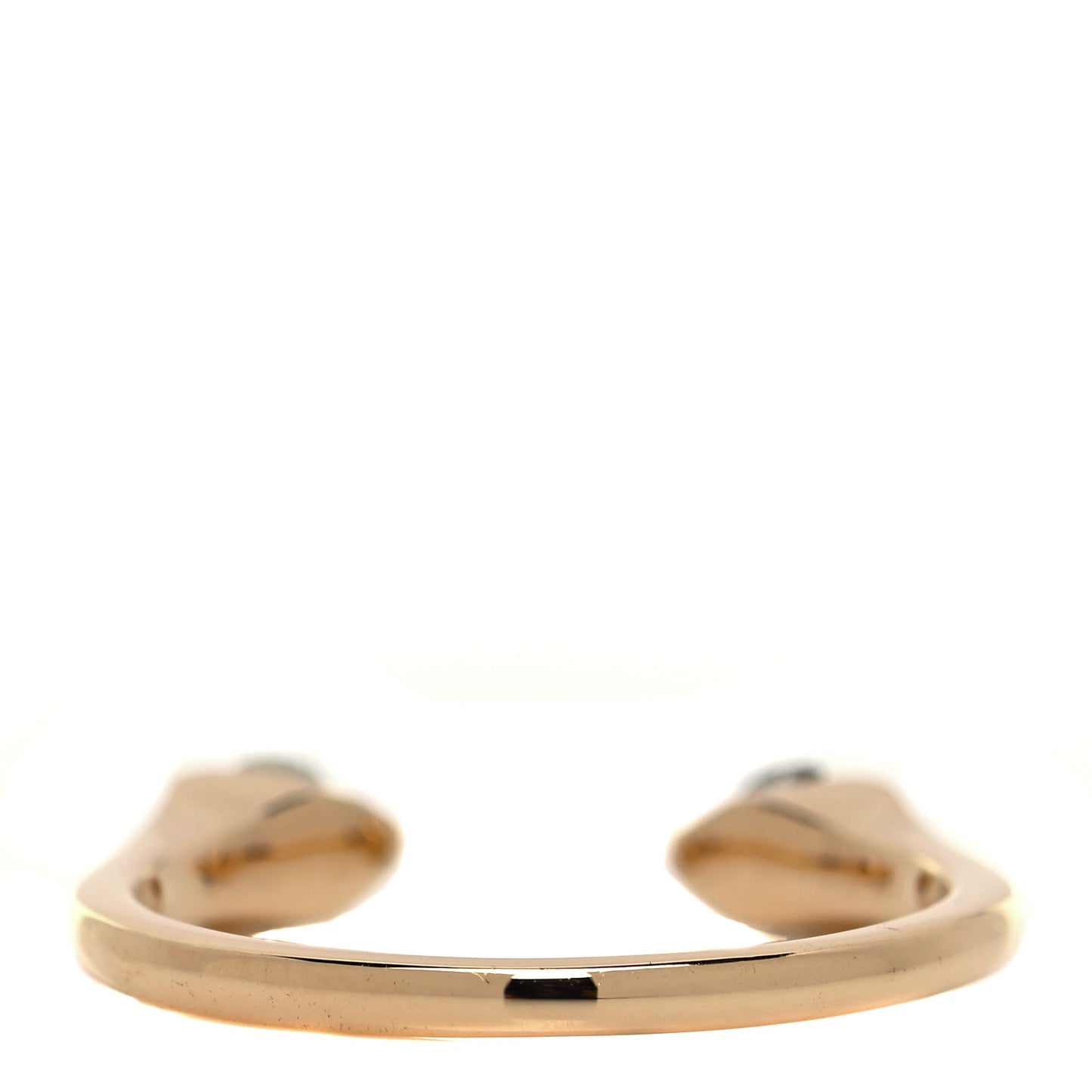 18K Rose Gold Diamond Orbit Split Ring 53 6.5