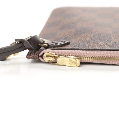 Louis Vuitton Damier Ebene Neverfull MM GM Pochette Rose Ballerine 12 of 16