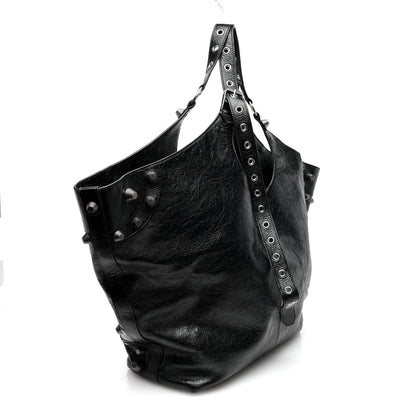 Balenciaga Agneau Arena Large Le Cagole Carry All Bag Black 4 of 10