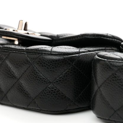 Chanel Caviar Quilted Double Mini Flap Crossbody Black 10 of 13