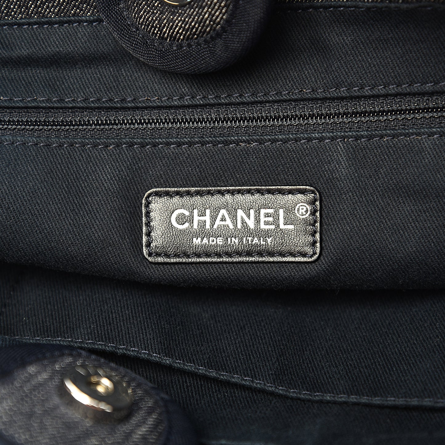 Denim Small Deauville Tote Dark Blue