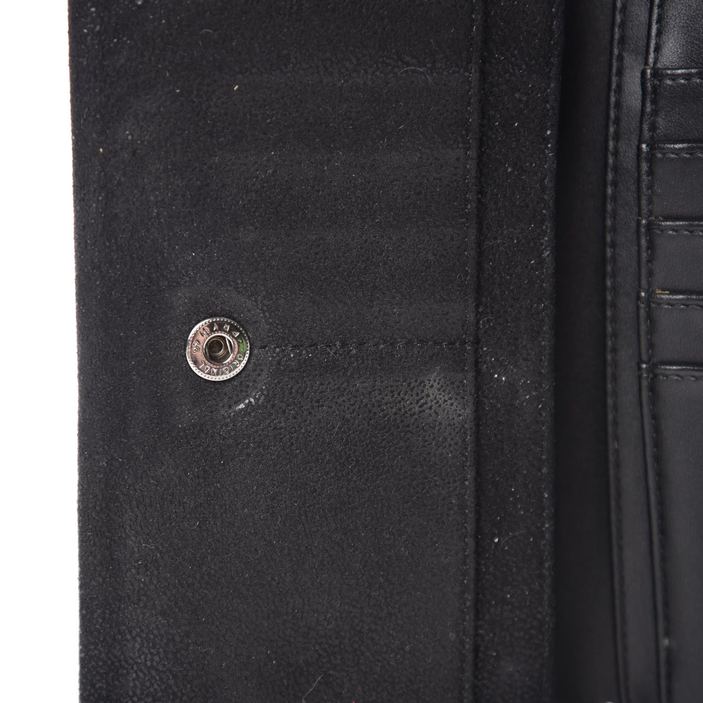 Shaggy Deer Falabella Flap Wallet Black