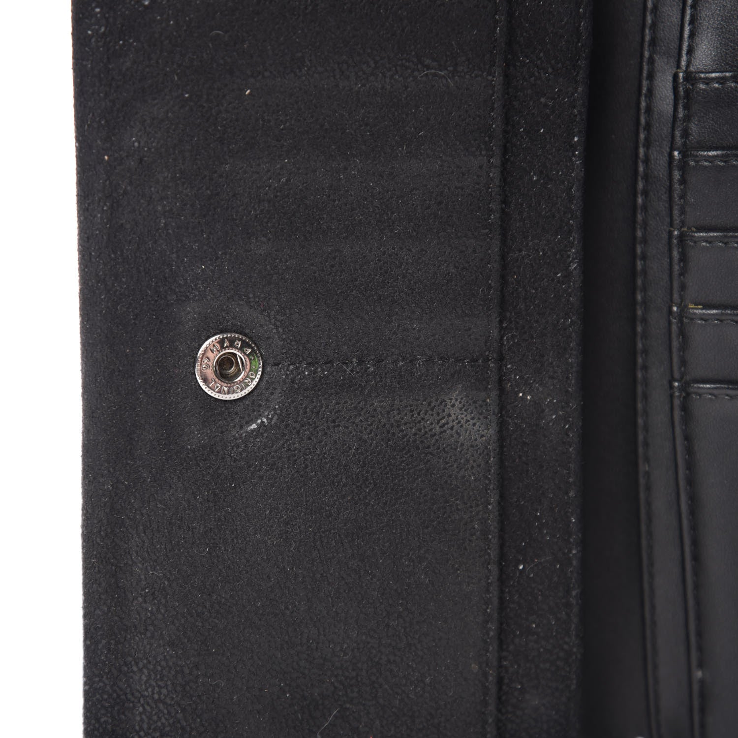 Stella McCartney Shaggy Deer Falabella Flap Wallet Black 7 of 9