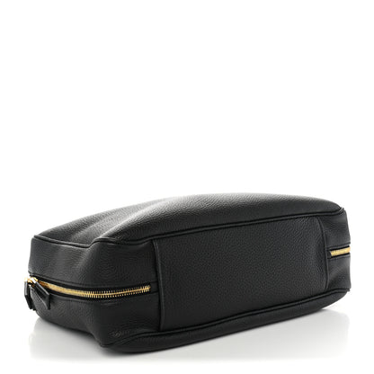 Prada Vitello Daino Large Top Handle Bag Black 4 of 11