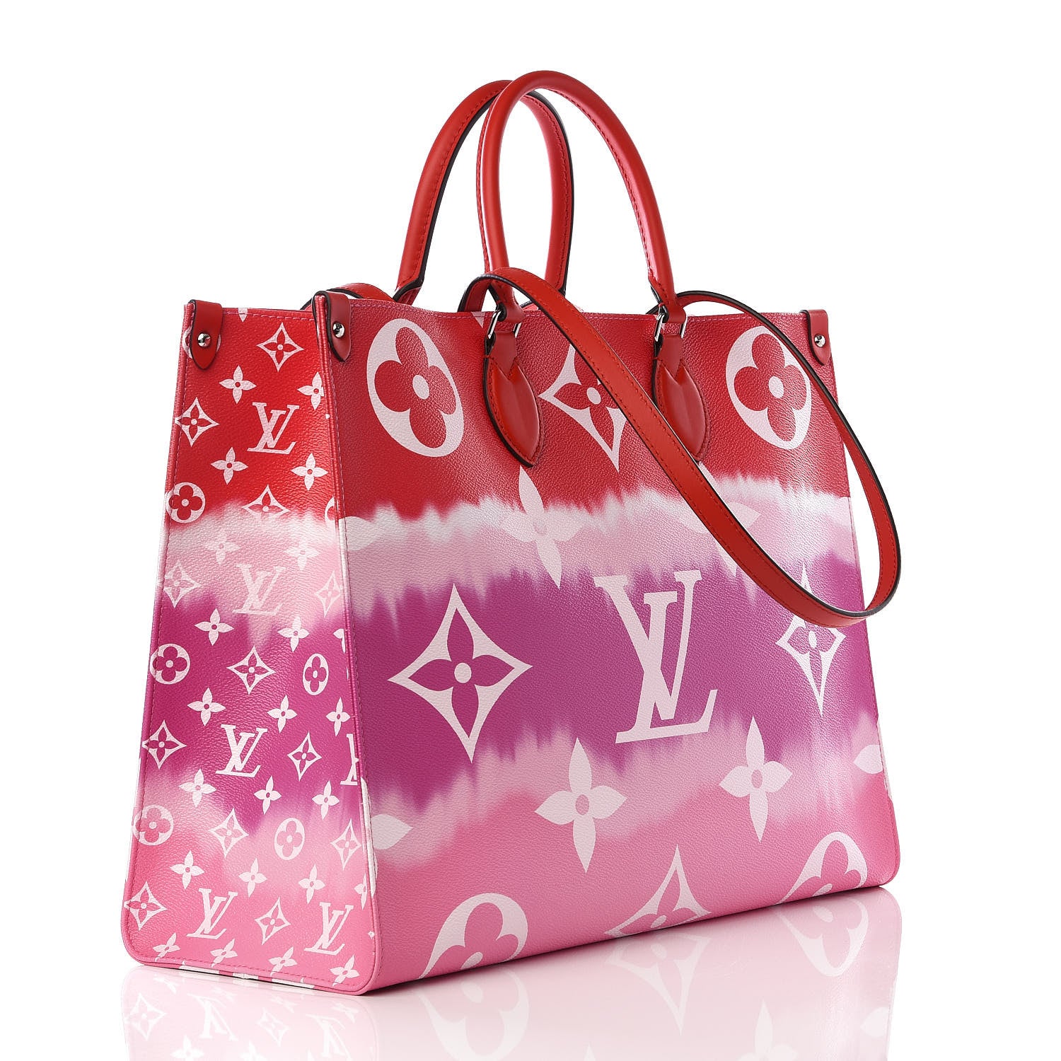 Louis Vuitton Monogram Escale Onthego GM Rouge 2 of 9