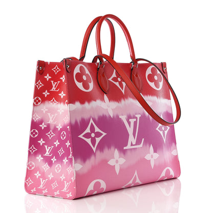 Louis Vuitton Monogram Escale Onthego GM Rouge 2 of 9