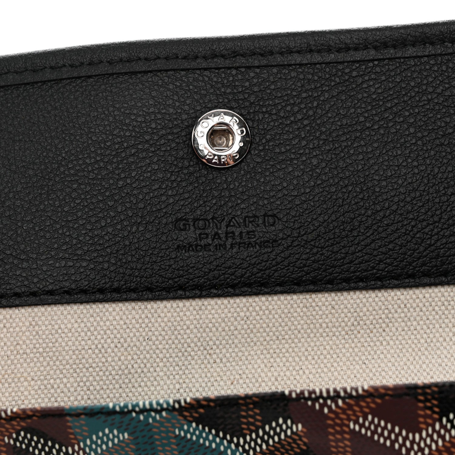 Goyard Goyardine Saint Louis Lettres Camouflage PM Black Blue 8 of 11