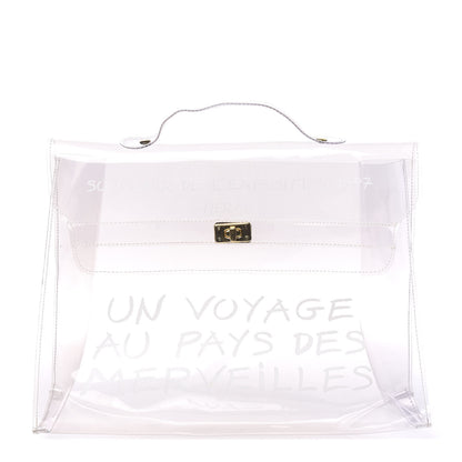 Hermes Vinyl Souvenir De L'Exposition Kelly Transparent 1 of 7