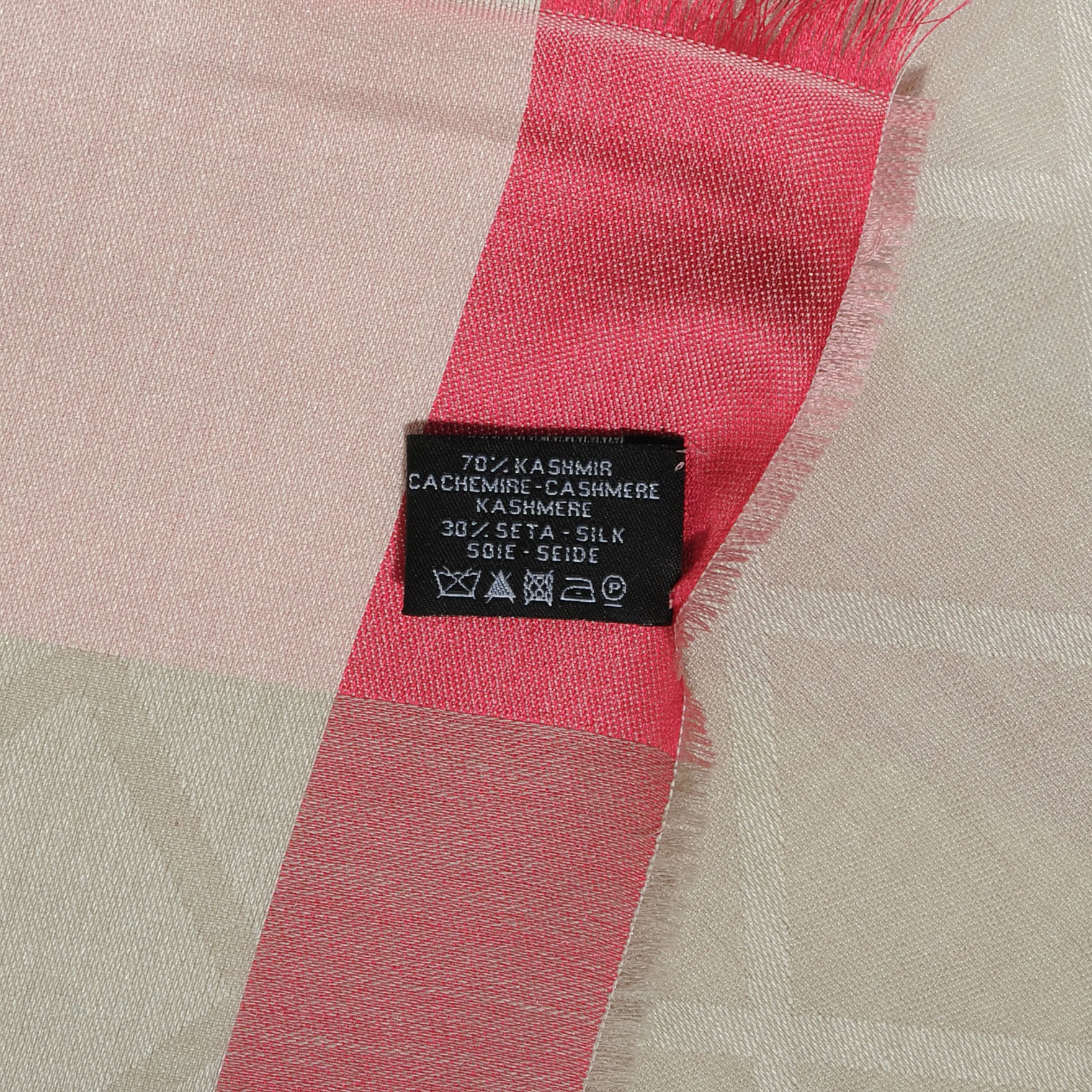 Chanel Cashmere Silk Diamond Logo Scarf 4 of 5