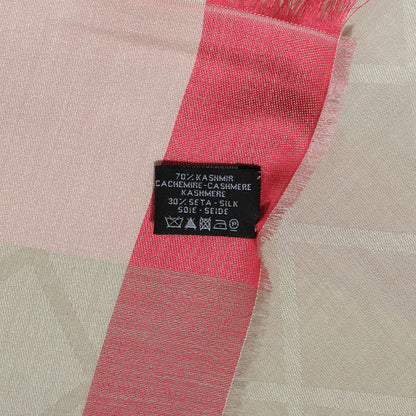 Chanel Cashmere Silk Diamond Logo Scarf 4 of 5